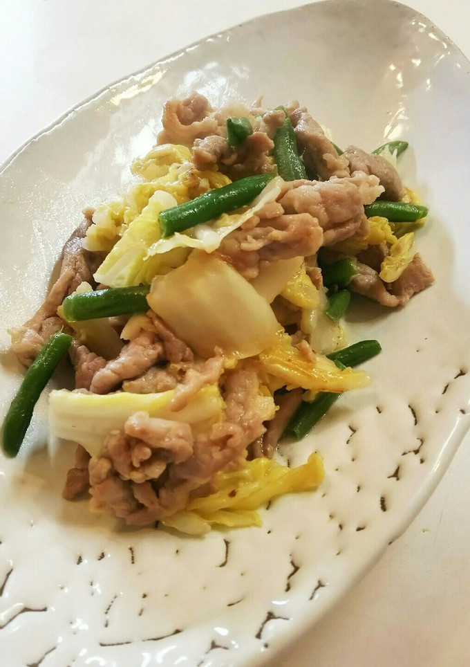 白菜 味噌漬け豚肉の炒め物-レシピのメイン写真