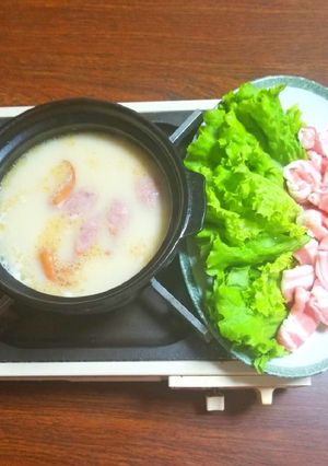 ごま豆乳鍋つゆで✿レタスのしゃぶしゃぶ-レシピのメイン写真