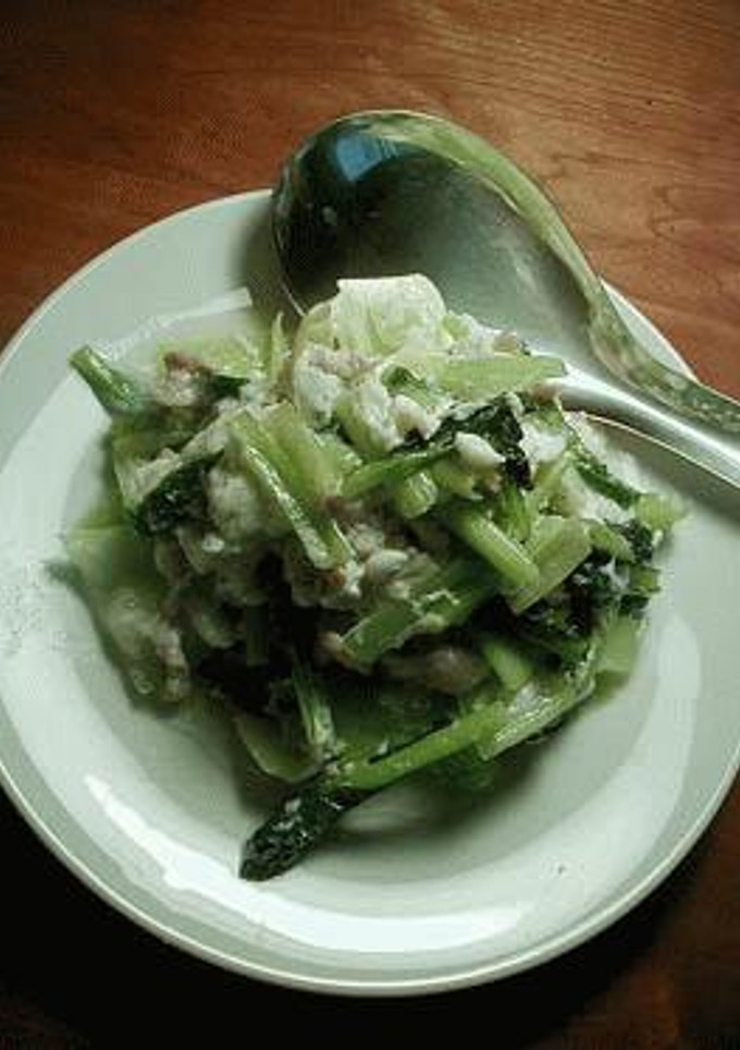 中国野菜と豚肉の卵白炒め-レシピのメイン写真