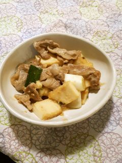 長ねぎと豚肉と厚揚げの味噌炒め-レシピのメイン写真