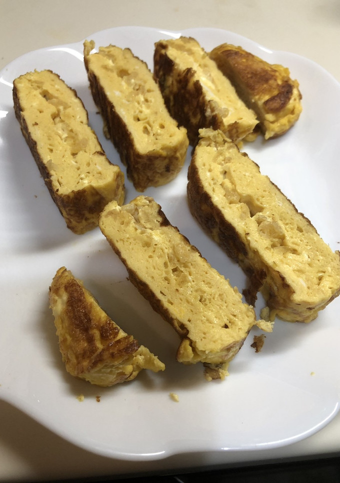 揚げ玉入れて美味しいふわふわ卵焼き-レシピのメイン写真