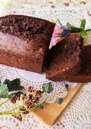 バレンタインに♡ダブルチョコバナナケーキ-レシピのメイン写真