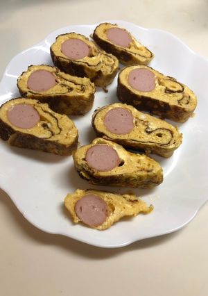 ソーセージで美味しいふわふわ卵焼き-レシピのメイン写真