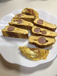 ウインナーで美味しいふわふわ卵焼き-レシピのメイン写真