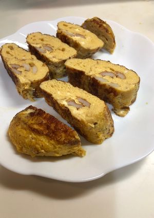 焼き竹輪で美味しいふわふわ卵焼き-レシピのメイン写真