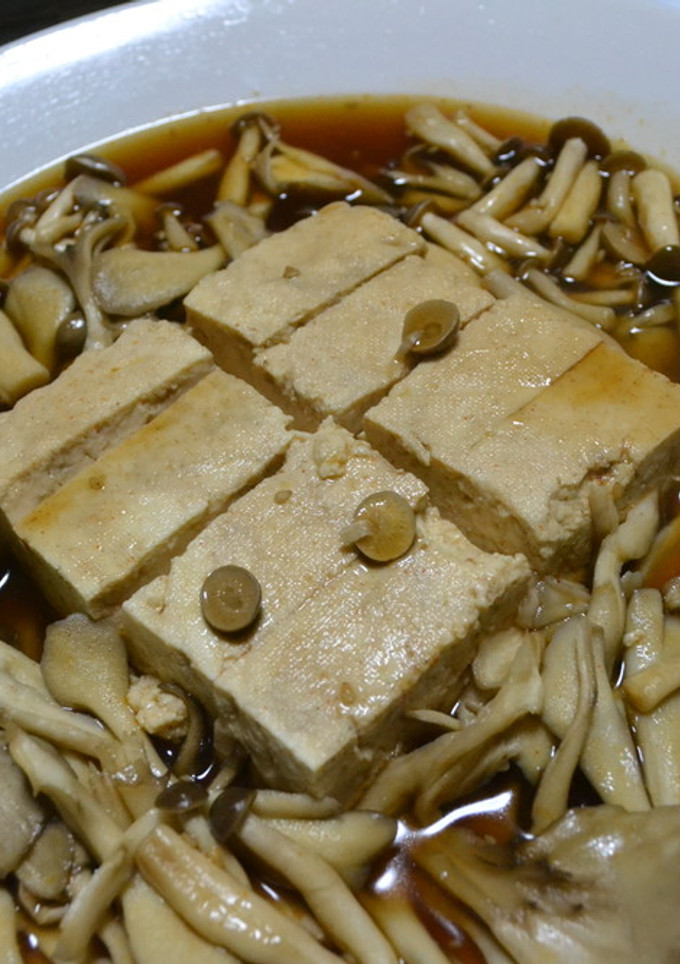 豆腐とキノコの焼肉のたれうま煮-レシピのメイン写真