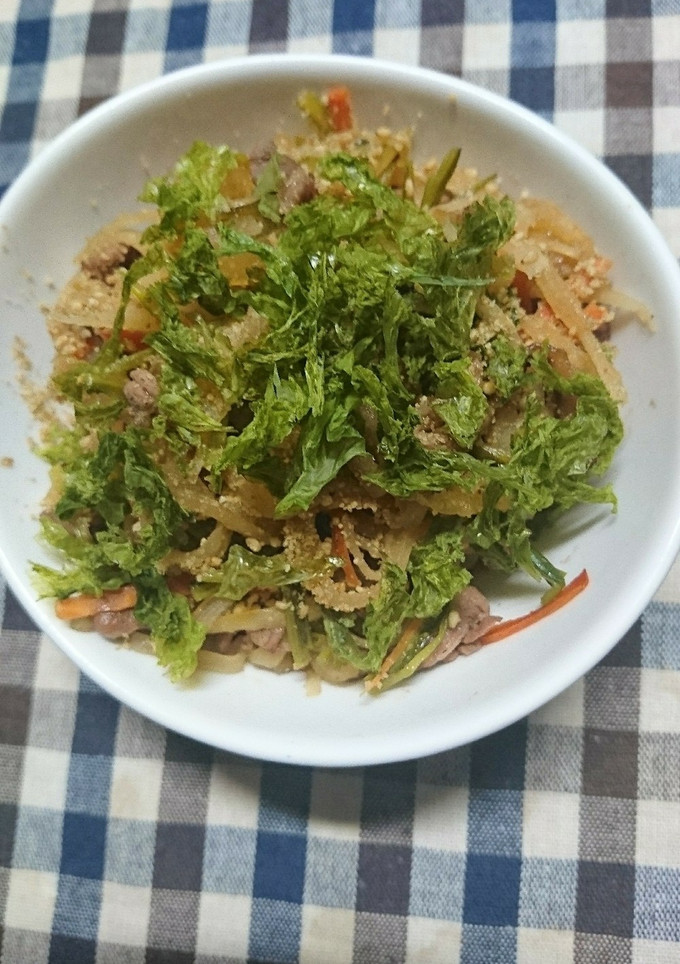 海苔まみれっ。 牛肉と野菜の煮物-レシピのメイン写真