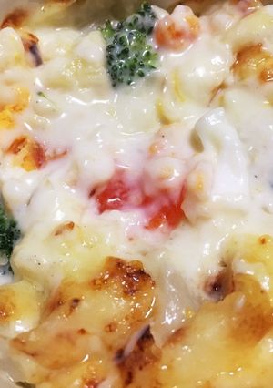 ブロッコリー&ソーセージ♪玉子のグラタン-レシピのメイン写真