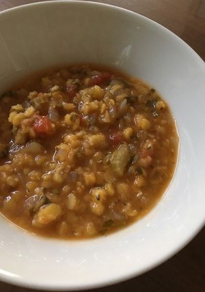 レンズ豆のハリラスープ-レシピのメイン写真
