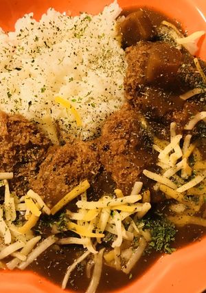 レトルトカレーの具☆ヘレカツ＆とろチーズ-レシピのメイン写真