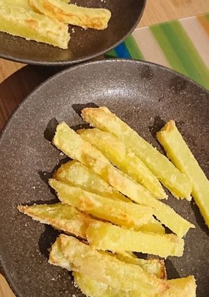 オーブンでヘルシー 揚げないポテトフライ-レシピのメイン写真