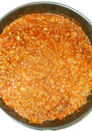 簡単ミートソースの作り方♪トマト缶パスタ-レシピのメイン写真