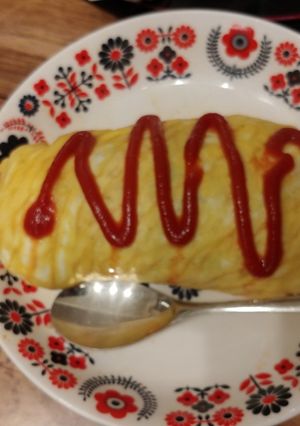 クッキングシートでオムライス-レシピのメイン写真