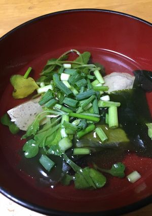 市販つみれとつまみ菜のお吸い物-レシピのメイン写真
