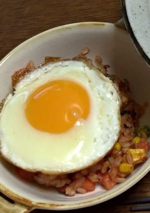 簡単、時短♪とろ～り卵の目玉オムライス-レシピのメイン写真