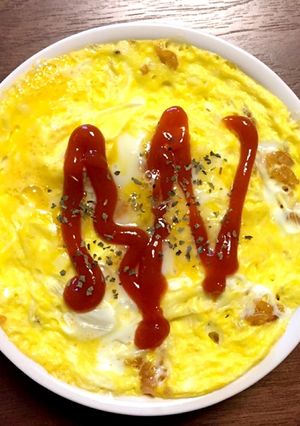 レンジで簡単スコップオムライス-レシピのメイン写真