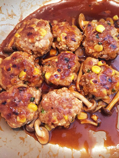 豚ひき肉と豆腐の肉団子ケチャップ煮-レシピのメイン写真