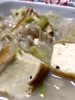 簡単、えのきと白菜の豆乳シチュー-レシピのメイン写真