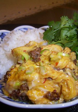 豆板醤とオイスターソースでとろとろ卵焼き-レシピのメイン写真