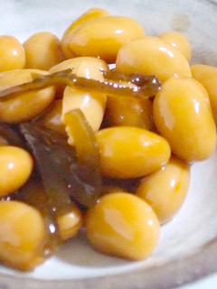 お弁当のおかずにも♪塩昆布と大豆の煮豆-レシピのメイン写真
