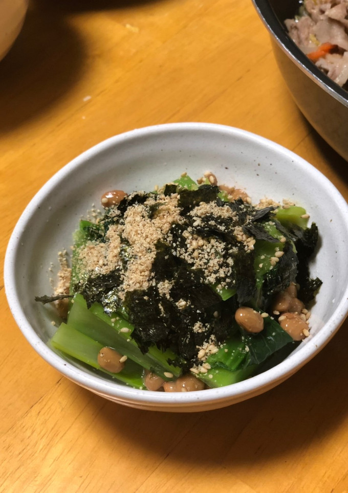 小松菜の納豆和え-レシピのメイン写真