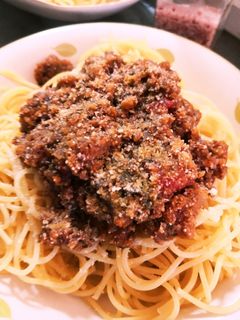 フライパン1つで簡単ミートソース♪パスタ-レシピのメイン写真