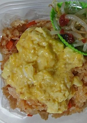 簡単オムライス弁当-レシピのメイン写真