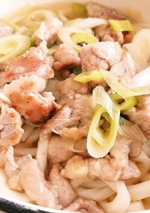 簡単♪生姜風味の肉うどん-レシピのメイン写真