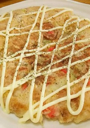 塩とんこつで♪コクありふんわりお好み焼★-レシピのメイン写真
