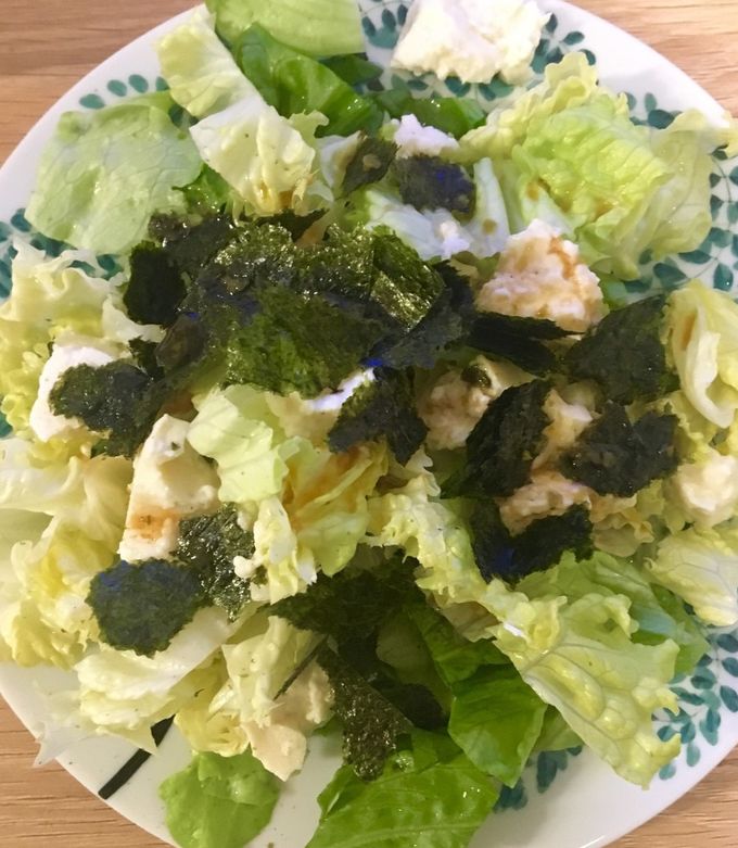 豆腐サラダ ポン酢とよく合う☆くずし豆腐サラダ～♪ レシピ・作り方 by
