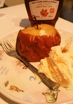 アラジンストーブで『焼きリンゴ』★-レシピのメイン写真
