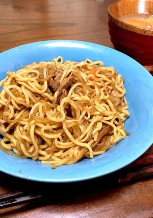カロリーオフでかさ増し!お腹満腹焼きそば-レシピのメイン写真