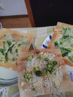春巻の皮でモチピザ-レシピのメイン写真
