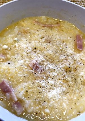 ラーメンスープで！カルボナーラご飯-レシピのメイン写真