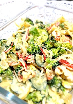 あれこれ入れる♪簡単惣菜風サラダ-レシピのメイン写真