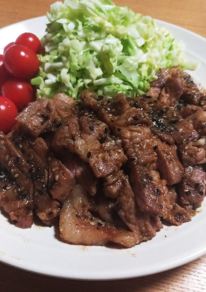 厚切り豚ロースのタレ漬け焼き-レシピのメイン写真
