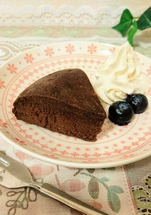 低糖質 炊飯器でチョコレートチーズケーキ-レシピのメイン写真