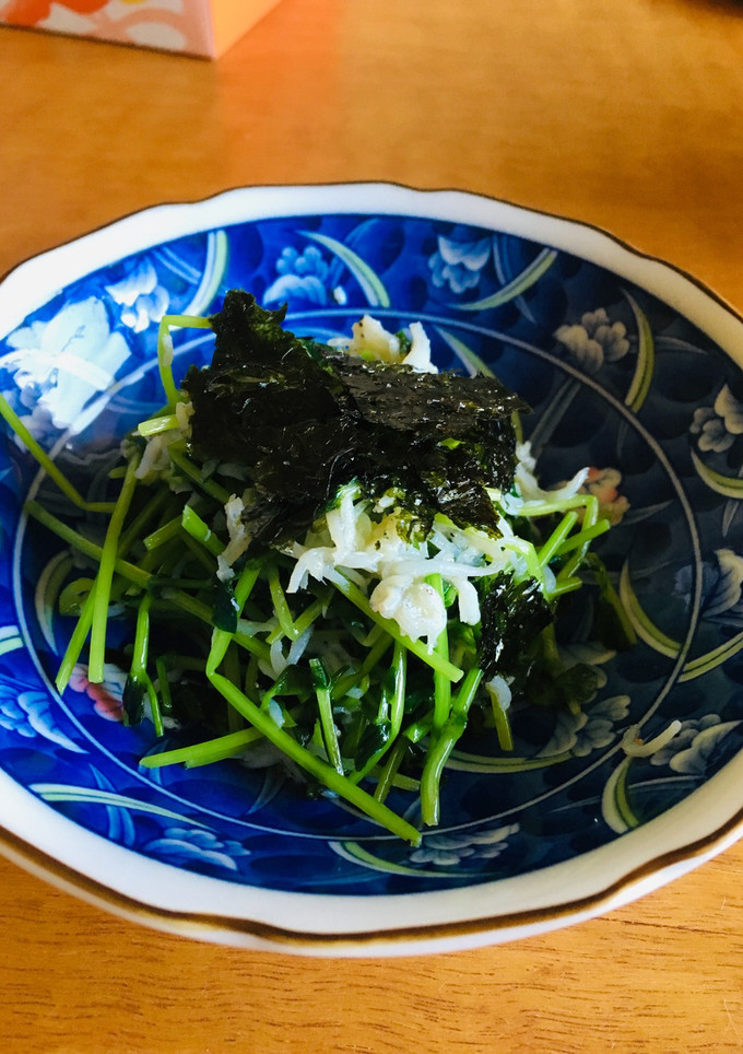 超簡単！鉄分たっぷり豆苗のしらす和え-レシピのメイン写真