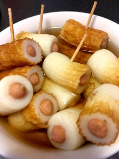ちくわポークビッツをおでんつゆで煮たやつ-レシピのメイン写真