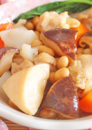 大豆と鶏肉のうま煮-レシピのメイン写真
