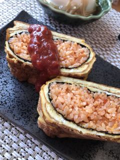 ♡巻き巻きオムライス♡-レシピのメイン写真