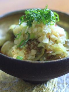 時短レシピ!焼きナスさっぱり中華だれ-レシピのメイン写真