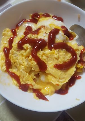 巻かない簡単オムライス-レシピのメイン写真