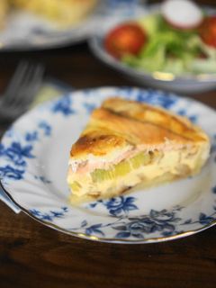 リーキとスモークサーモンのキッシュ-レシピのメイン写真