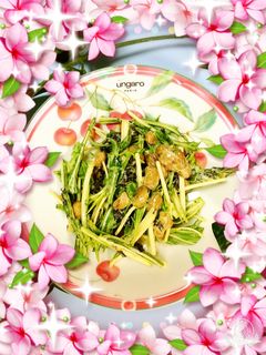 水菜と納豆のサラダ-レシピのメイン写真