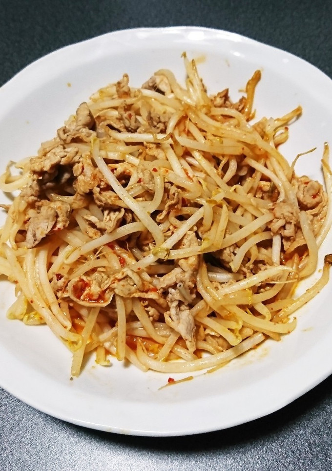 節約♪豚肉ともやしのキムチ炒め-レシピのメイン写真