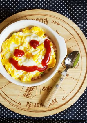 スクランブルエッグのチーズオムライス-レシピのメイン写真