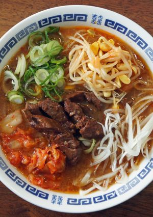 盛岡温麺ユッケジャン風-レシピのメイン写真