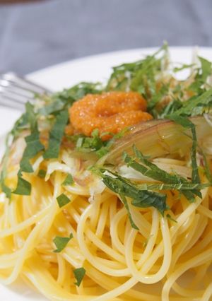 ウニ数の子パスタ-レシピのメイン写真