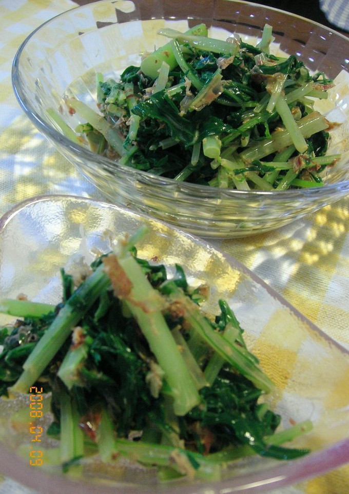 水菜のからしマヨ醤油和え-レシピのメイン写真
